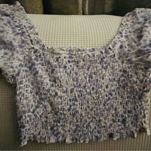 Smocked crop top — The impeccable pig (size m)